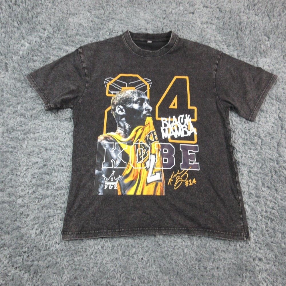 Kobe Bryant Los Angeles Lakers Shirt Mens Medium Black NBA 24 Mamba